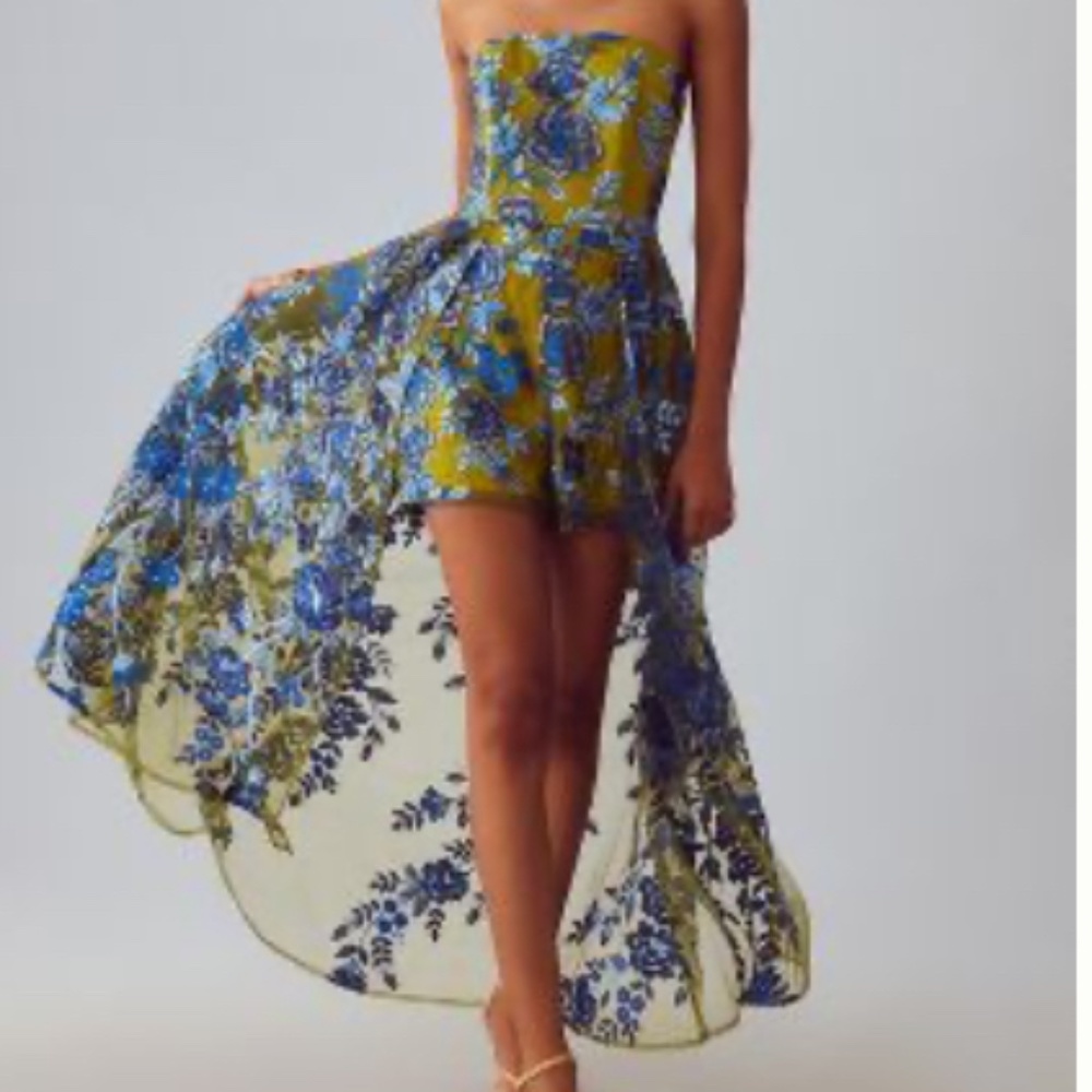 Hutch Strapless High Low Romper